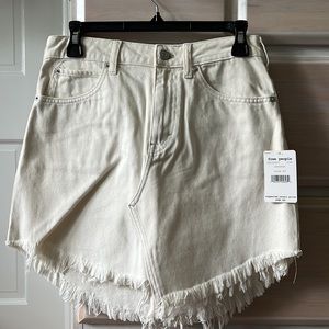 Free people denim skirt